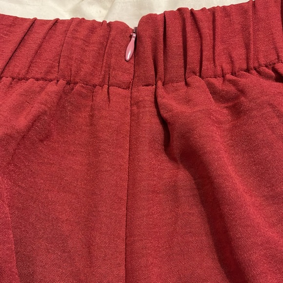 Roylamp 2Piece Set Burgundy Red Size 2X Cropped Widee Leg Pants Sleeveless Top - Picture 6 of 15